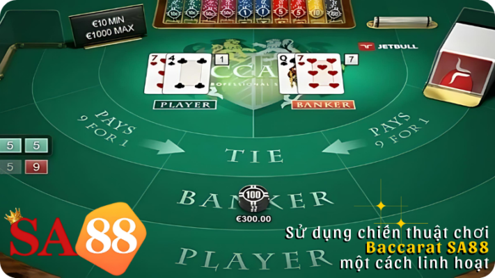 Sử dụng chiến thuật chơi Baccarat SA88 một cách linh hoạt nhất